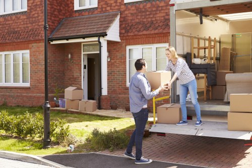 Packing and loading household items for a move in Belgravia
