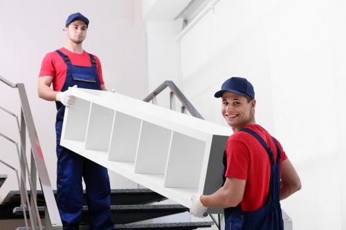 Man and van service near elegant Belgravia townhouses