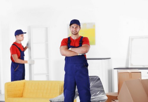 Professional removal van near Belgravia apartments and terraces