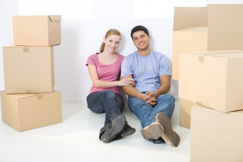 Packed moving boxes ready for a Belgravia home relocation