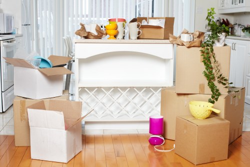 Local removals vehicle loading items for a Belgravia relocation