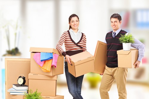 Local moving checklist and boxed belongings prepared for a Belgravia house move