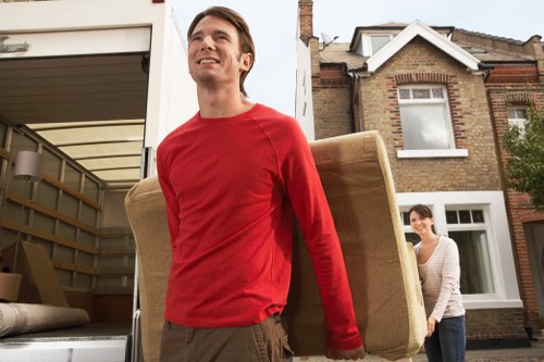 A local office relocation team preparing a business move in Belgravia