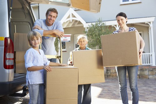 Unpacking items into a Belgravia property after a move