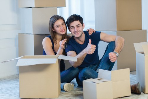 Local moving team planning access and loading for a Belgravia property
