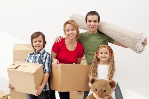 Professional movers navigating access and parking in central London