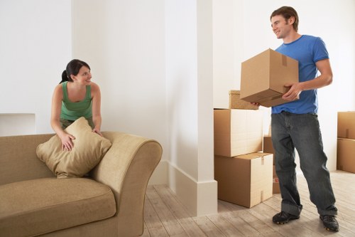 Man and van service handling a flat move in central London